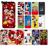 Babaite Mickey Minnie Mouse Christmas new Year Soft Silicone Phone Case Cover for iPhone X XS MAX 6 6S 7 7plus 8 8Plus 5 5S XR