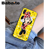 Babaite Mickey Minnie Mouse Christmas new Year Soft Silicone Phone Case Cover for iPhone X XS MAX 6 6S 7 7plus 8 8Plus 5 5S XR