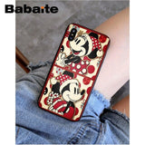Babaite Mickey Minnie Mouse Christmas new Year Soft Silicone Phone Case Cover for iPhone X XS MAX 6 6S 7 7plus 8 8Plus 5 5S XR