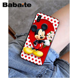 Babaite Mickey Minnie Mouse Christmas new Year Soft Silicone Phone Case Cover for iPhone X XS MAX 6 6S 7 7plus 8 8Plus 5 5S XR