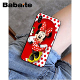 Babaite Mickey Minnie Mouse Christmas new Year Soft Silicone Phone Case Cover for iPhone X XS MAX 6 6S 7 7plus 8 8Plus 5 5S XR