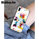Babaite Mickey Minnie Mouse Christmas new Year Soft Silicone Phone Case Cover for iPhone X XS MAX 6 6S 7 7plus 8 8Plus 5 5S XR