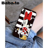 Babaite Mickey Minnie Mouse Christmas new Year Soft Silicone Phone Case Cover for iPhone X XS MAX 6 6S 7 7plus 8 8Plus 5 5S XR