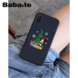 Babaite Mickey Minnie Mouse Christmas new Year Soft Silicone Phone Case Cover for iPhone X XS MAX 6 6S 7 7plus 8 8Plus 5 5S XR