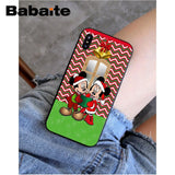 Babaite Mickey Minnie Mouse Christmas new Year Soft Silicone Phone Case Cover for iPhone X XS MAX 6 6S 7 7plus 8 8Plus 5 5S XR