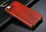 Oil-wax Leather Vertical Flip Cover Case for Apple iPhone 5 5S SE Fashion Brand Original Fundas Exquisite Coque for iPhone 6 6S