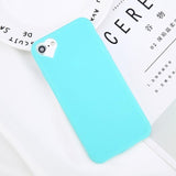 Lovebay Phone Case For iPhone 6 6s 7 8 Plus 5 5s SE Fashion Candy Solid Color Love Heart Soft Silicone For iPhone X Phone Case