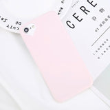 Lovebay Phone Case For iPhone 6 6s 7 8 Plus 5 5s SE Fashion Candy Solid Color Love Heart Soft Silicone For iPhone X Phone Case