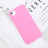 Lovebay Phone Case For iPhone 6 6s 7 8 Plus 5 5s SE Fashion Candy Solid Color Love Heart Soft Silicone For iPhone X Phone Case