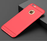 THREE-DIAO Cases For iPhone 5 5s 6 6s 6Plus Phone Case Luxury Frosted silicone soft Back Cover for iPhone X 7 8 Plus 7Plus Coque