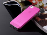 Case For Case On iphone 5s Ultra Thin Slim Black Blue red Matte Candy Colors Phone Case Cover Fundas Coque For iphone 5 5S SE
