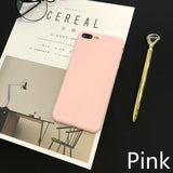 Soft Silicon Case For iPhone X 8 7 Plus 5 5s SE Cases For iPhone 6 6s 7 Case Candy Color Matte TPU Back Cover Coque Women Cases