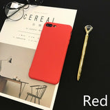 Soft Silicon Case For iPhone X 8 7 Plus 5 5s SE Cases For iPhone 6 6s 7 Case Candy Color Matte TPU Back Cover Coque Women Cases