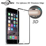 3D Aluminum alloy Tempered glass on iphone 6 6S 7 8 Plus Full Cover Screen Protector Coverage Glass for iPhone 5 5S SE 5C 6 7 8