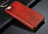 Oil-wax Leather Vertical Flip Cover Case for Apple iPhone 5 5S SE Fashion Brand Original Fundas Exquisite Coque for iPhone 6 6S