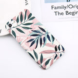 Lovebay Phone Case For iPhone 6 6s 7 8 Plus X XR XS Max 5 5s SE Cartoon Leaf Flower Geometry Pineapple Hard PC For iPhone X Case