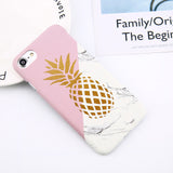 Lovebay Phone Case For iPhone 6 6s 7 8 Plus X XR XS Max 5 5s SE Cartoon Leaf Flower Geometry Pineapple Hard PC For iPhone X Case