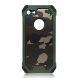 Boucho Army Military Camouflage Armor Shockproof Phone Case For iPhone XS Max XR 5 5S SE 6 6S 7 8 Plus X Dual Layer TPU Cover
