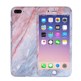 360 Degrees Flower Marble Stone Painted Full Protection Case For iPhone X Xs Max XR 8 7 6 6S Plus 5S SE Hard Plastic Phone Cover