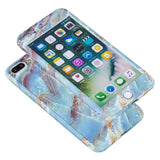 360 Degrees Flower Marble Stone Painted Full Protection Case For iPhone X Xs Max XR 8 7 6 6S Plus 5S SE Hard Plastic Phone Cover