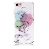 Marble Soft TPU IMD Silicone Case For iPhone XS Max XR X 4 4S 5 5C 5S SE 6 6S 7 8 Plus Fundas Coque For iPod Touch 5 6 Cover B02