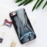 THREE-DIAO Hard PC Matte Case for iphone 4 4S 5 5S SE Fashion Sexy Girls Cover Matte Phone Cases for iPhone 7 6s 6 8 4.7 inch