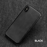 Ultra Thin Phone Cases For iPhone 6S 6 7 8 Plus XS Max Cover Leather Skin Soft TPU Silicone Case For iPhone XR X Shell