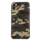 Boucho Army Military Camouflage Armor Shockproof Phone Case For iPhone XS Max XR 5 5S SE 6 6S 7 8 Plus X Dual Layer TPU Cover