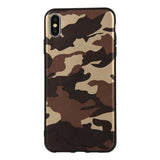Boucho Army Military Camouflage Armor Shockproof Phone Case For iPhone XS Max XR 5 5S SE 6 6S 7 8 Plus X Dual Layer TPU Cover