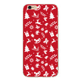 Soft TPU Silicone Phone Cases Coque Merry Christmas Santa Claus Happy New Year for iPhone 5 5S SE 6 6S 7 8 X Plus Coque Shell