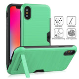 Ultra-thin Phone Cases For iPhone X XR XS XS Max PC + TPU case For iphone 6 6s 7 8 plus Kickstand Back Cover