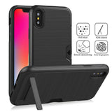 Ultra-thin Phone Cases For iPhone X XR XS XS Max PC + TPU case For iphone 6 6s 7 8 plus Kickstand Back Cover