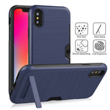 Ultra-thin Phone Cases For iPhone X XR XS XS Max PC + TPU case For iphone 6 6s 7 8 plus Kickstand Back Cover