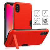 Ultra-thin Phone Cases For iPhone X XR XS XS Max PC + TPU case For iphone 6 6s 7 8 plus Kickstand Back Cover