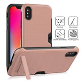 Ultra-thin Phone Cases For iPhone X XR XS XS Max PC + TPU case For iphone 6 6s 7 8 plus Kickstand Back Cover
