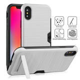 Ultra-thin Phone Cases For iPhone X XR XS XS Max PC + TPU case For iphone 6 6s 7 8 plus Kickstand Back Cover