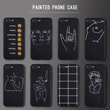 Patterned Smoking Hand Soft Silicon Case For Apple iphone 6 6s Plus X 7 8 Plus 5s SE XS 11Pro Max XR Phone Cover Funy Case