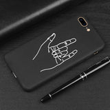Patterned Smoking Hand Soft Silicon Case For Apple iphone 6 6s Plus X 7 8 Plus 5s SE XS 11Pro Max XR Phone Cover Funy Case